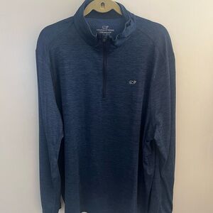 Vineyard Vines Performance Deep Blue Quarter-Zip Pullover